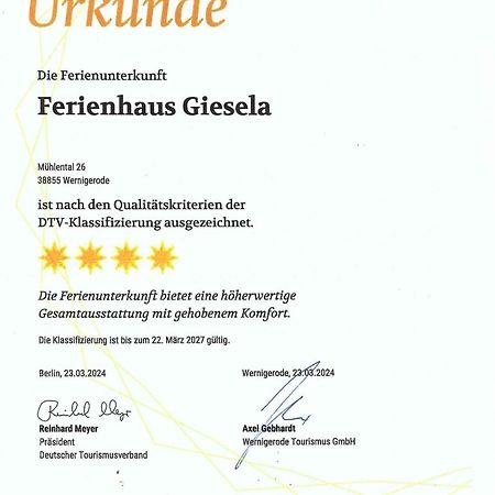 Ferienhaus Giesela **** Вернигерод Екстериор снимка
